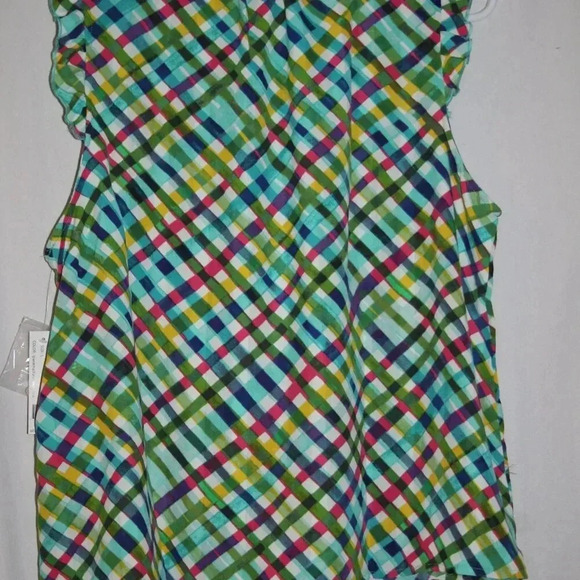 Zac and Rachel Flowy Sleeveless Top with Ruffles at Neckline Flutter Sleeves NWT - Picture 15 of 16